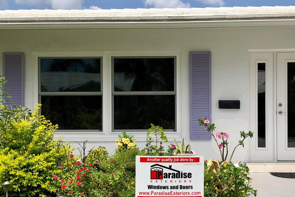 double hung window