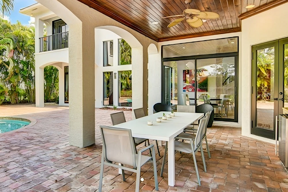 Bronze colored hurricane windows